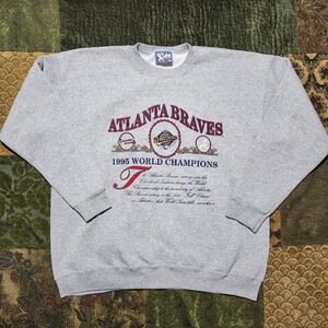 1995 World Champions Atlanta Braves Baseball Sweatshirt